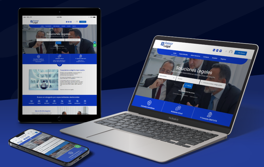 Asesor.Legal disponiblle en todos los tipos de dispositivos